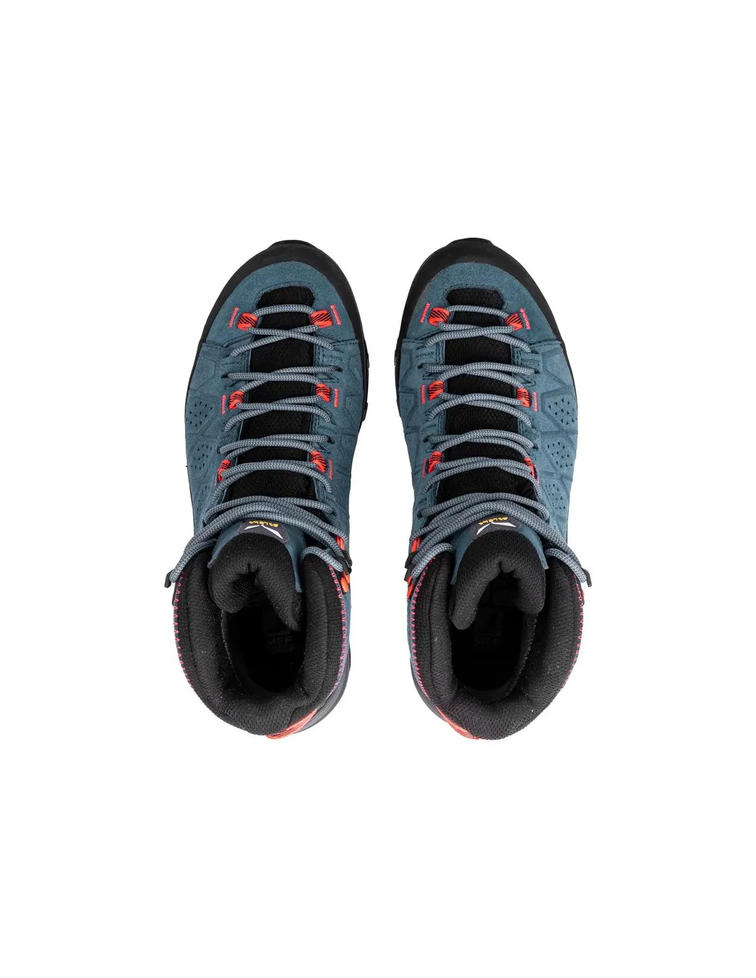 Zapatillas de Montaña Salewa Ws Alp Trainer 2 Mid Gtx Mujer Java Azul/Fluo Coral