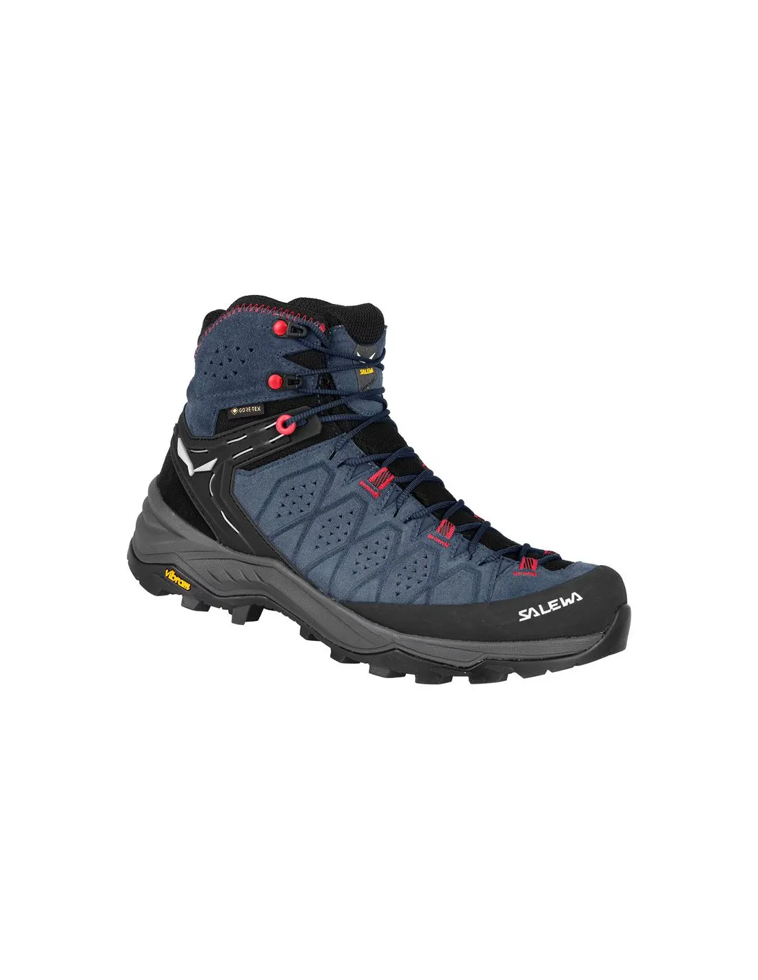 Zapatillas de Montaña Salewa Ws Alp Trainer 2 Mid Gtx Mujer Java Azul/Fluo Coral